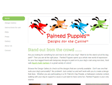 Tablet Screenshot of paintedpuppies.com